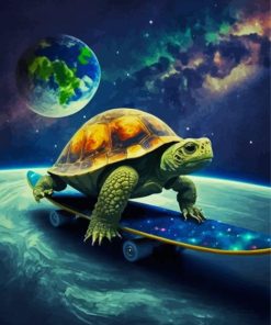 skater turtle Diamond By Numbers