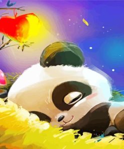 sleepy panda Diamond Paints