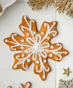 snowflake cookies Sweet Food Diamond Paintings