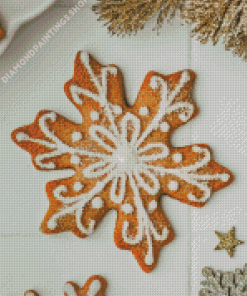 snowflake cookies Sweet Food Diamond Paintings