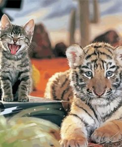 tiger and cat Diamond By Numbers