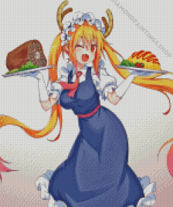 tohru Miss kobayashis dragon maid character Diamond Paintings