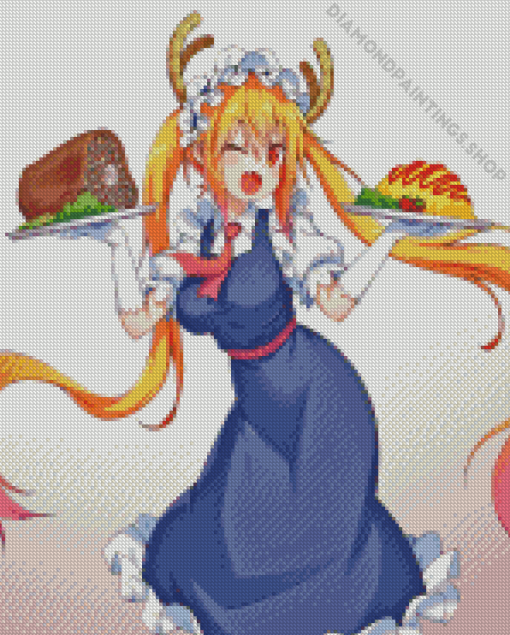 tohru Miss kobayashis dragon maid character Diamond Paintings