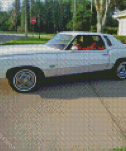 76 Monte Carlo White Car Diamond With Numbers