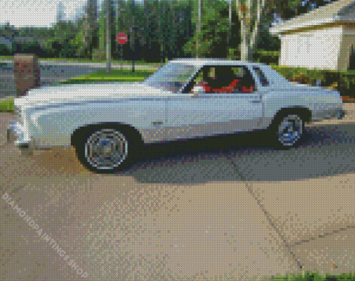 76 Monte Carlo White Car Diamond With Numbers