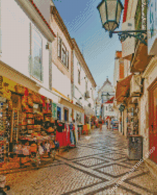 Albufeira Old Town Alleys Diamond Paints