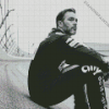 Black and White Jimmie Johnson Diamond Paints