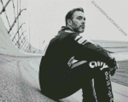 Black and White Jimmie Johnson Diamond Paints