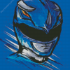 Blue Power Ranger Head Art Diamond Dotz