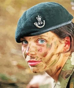 British Army cadet Girl Diamond Paints