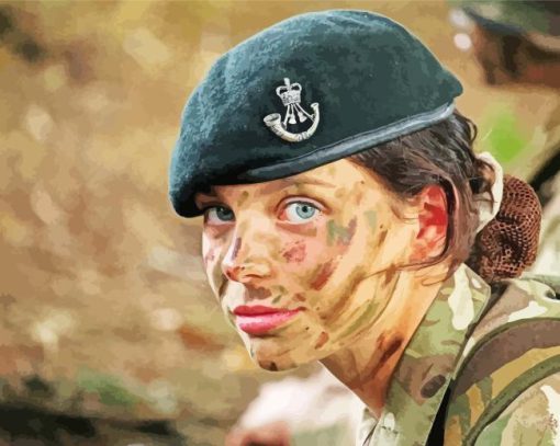 British Army cadet Girl Diamond Paints