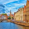 Bruges city canal Belgium Diamond Dotz