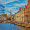 Bruges city canal Belgium Diamond Dotz