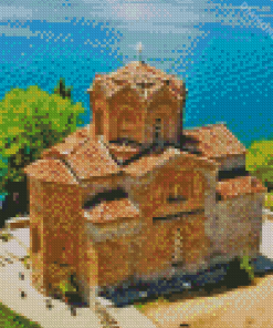 Church St John lake ohrid Diamond Paints