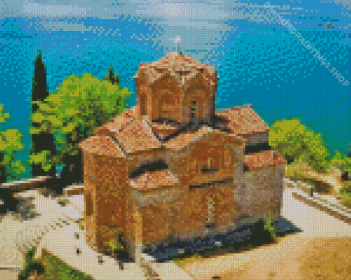 Church St John lake ohrid Diamond Paints