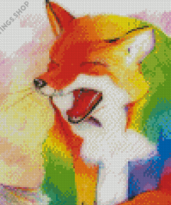 Colorful fox Art Diamond Paints