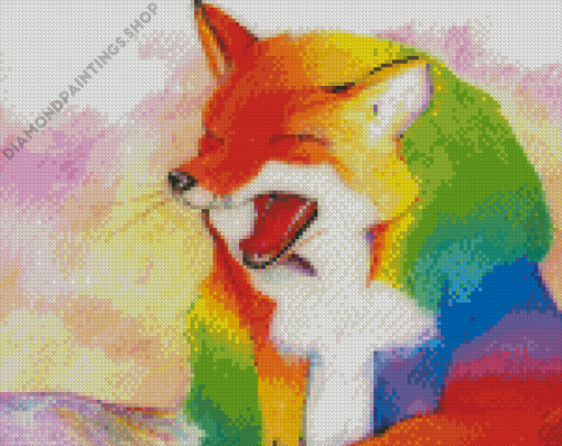 Colorful fox Art Diamond Paints