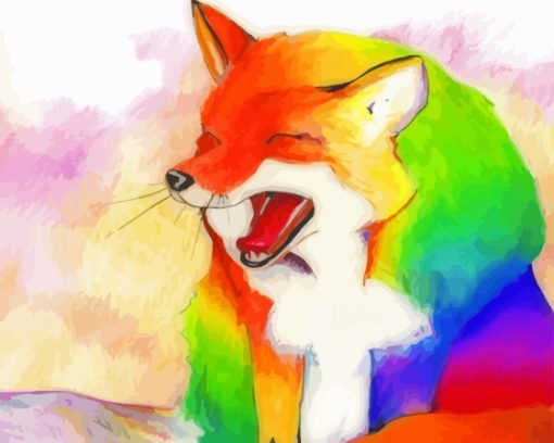 Colorful fox Art Diamond Paints