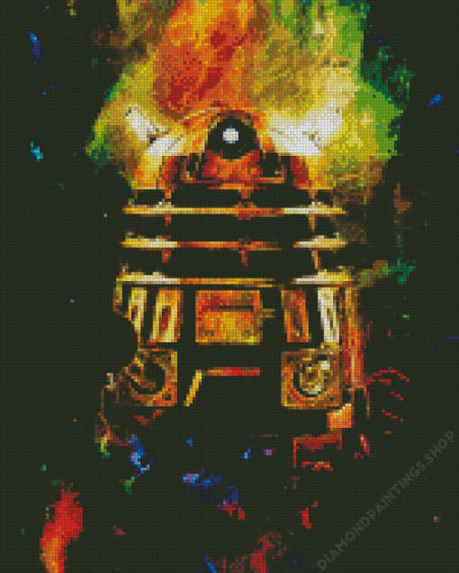 Dalek Abstract Art Diamond Dotz