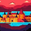 Illustration Riverrun Castle Game Of Thrones Diamond Paints