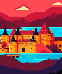 Illustration Riverrun Castle Game Of Thrones Diamond Paints