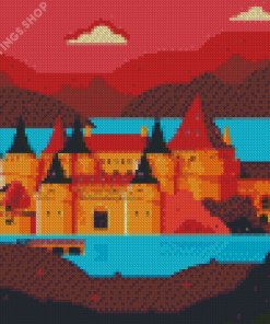 Illustration Riverrun Castle Game Of Thrones Diamond Paints