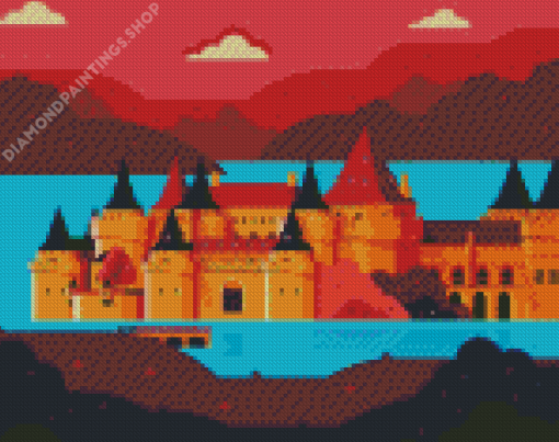 Illustration Riverrun Castle Game Of Thrones Diamond Paints