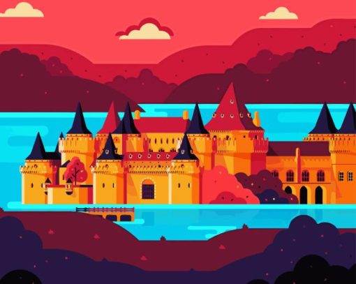 Illustration Riverrun Castle Game Of Thrones Diamond Paints