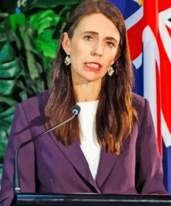 Jacinda Ardern New Zealand Diamond Paints