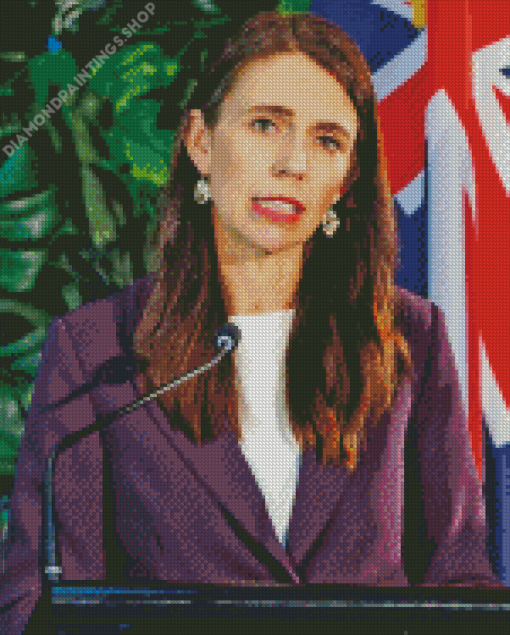 Jacinda Ardern New Zealand Diamond Paints