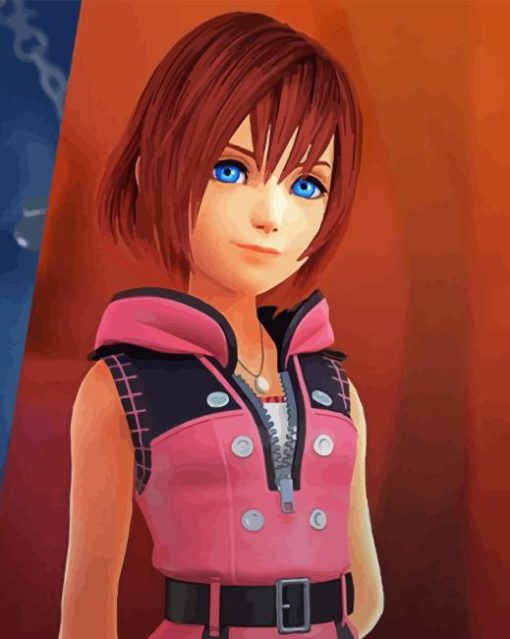 Kairi kingdom hearts Diamond With Numbers