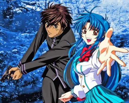 Kaname And Sousuke full metal panic Diamond By Numbers