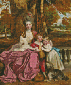 Lady Elizabeth Delmé and Her Children by Joshua Reynolds Diamond Paints