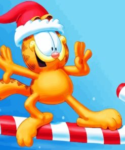 Merry Christmas Garfield the cat Diamond By Numbers