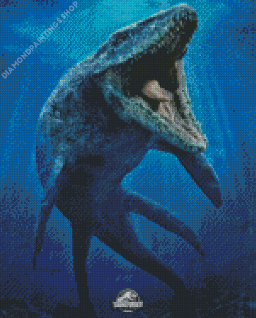 Mosasaurus Reptile Art Diamond Paints