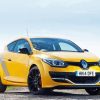 Renault Megane yellow car Diamond With Numbers