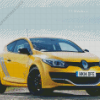 Renault Megane yellow car Diamond With Numbers