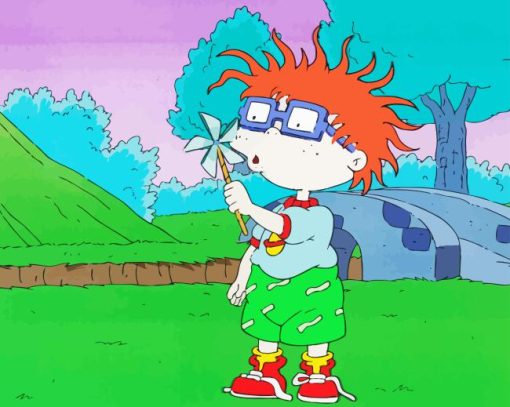 Rugrats Chuckie Finster Character Diamond With Numbers