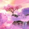 Sakura tree over cloud Diamond Paintings