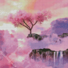 Sakura tree over cloud Diamond Paintings