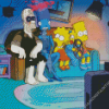 Simpsons halloween Diamond With Numbers