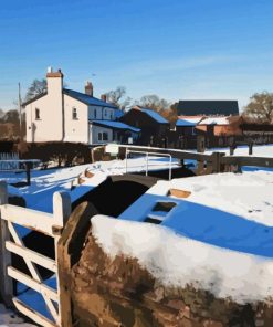 Snowy Macclesfield Town Diamond Paints