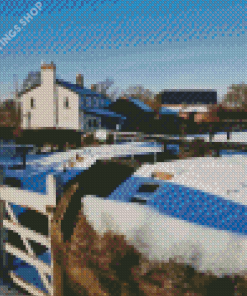 Snowy Macclesfield Town Diamond Paints