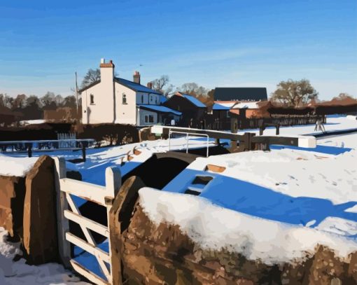 Snowy Macclesfield Town Diamond Paints