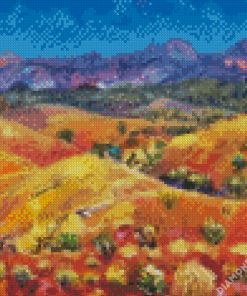 abstract Flinders Ranges Diamond Dotz