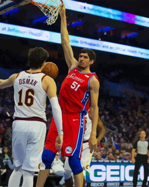 boban marjanovic Diamond With Numbers