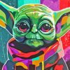 cute Yoda pop art Diamond By Numbers