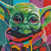 cute Yoda pop art Diamond By Numbers