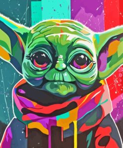 cute Yoda pop art Diamond By Numbers