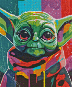 cute Yoda pop art Diamond By Numbers